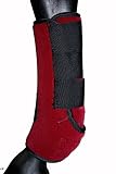 Horse Neoprene Sport Medicine Boots Burgundy