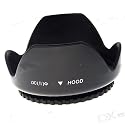 Quality 77mm DSLR Plastic Screw Mount Flower Petal Lens Hood (Fits:Canon: EF 24mm F1.4L USM EF 300mm F4L IS USM EF 400mm F5.6L USM EF-S 10-22mm F3.5-4.5 USM EF 17-40mm F4L USM EF 20-35mm F3.5-4.5 USM EF-S 17-55mm F2.8 IS USM EF-S 17-85mm F4-5.6 IS USM EF 24-70mm F2.8L USM EF 24-105mm F4L IS USM EF 28-300mm F3.5-5.6L IS USM EF 70-200mm F2.8L IS USM EF 70-200mm F2.8L USM EF 100-400mm F4.5-5.6L IS USM Nikon: AF-S DX 12-24mm F4G IF-ED AF-S 17-35mm F2.8D IF-ED AF 18-35mm F3.5-4.5D IF-ED AF-S 24-70mm F2.8G ED AF-S VR 70-200mm F2.8G IF-ED AF 80-200mm F2.8D ED AF VR 80-400mm F4.5-5.6D ED AF 85mm F1.4 IF AF-S 300mm F4 IF-ED PC-E 24mm F2.8D ED PC-E 45mm F2.8D ED PC-E 85mm F2.8D PC 85mm F2.8D Canon 350D Sony Pentax Canon Nikon Tamron Sigma Fuji)