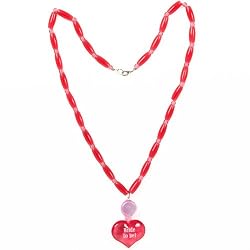 Bride to Be Bead Necklace with Light-Up Pendant