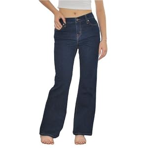 Ladies Levi's Levi Perfectly Slimming Washed Jeans