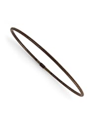 14k rhodium plated yellow gold Leslies Chocolate Slip On Bangle