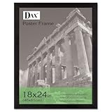DAX Black Wood Poster Frame W/Unbreakable Plastic Window Wide Profile 18 X  ....
