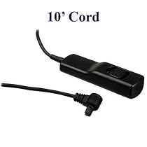 Opteka XL Remote Release Cord for Sony Alpha A900, A700, A350, A300, A200, & A100 Digital SLR Cameras (10 Foot Cord)