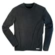 TAIGA Men's Polartec Microfleece Crewneck Long-Sleeved Fleece Shirt, Black, MADE IN CANADA