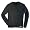 TAIGA Men's Polartec Microfleece Crewneck Long-Sleeved Fleece Shirt, Black, MADE IN CANADA, Large (chest: 42