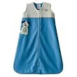 HALO SleepSack Applique Micro-Fleece Wearable Blanket, Blue, Medium