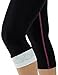 Delfin Spa Women's Mineral Infused High Waist Exercise Capris - Petite Thru Plus