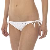 Xhilaration Polka-Dot Side-Tie Hipster Swim Bottoms - White