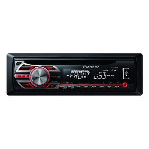 Autoradio PIONEERDEH1500UBNOIR, ROUGE