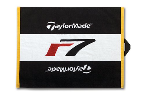 TAYLORMADE R7 Towel Golftuch, schwarz/rot/gelb 60 cm x 41 cm