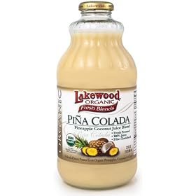 Lakewood Organic Pi�a Colada Juice - Package Contains SIX 32oz Bottles