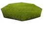 Golf Driving Range / Chipping Mats - AstroTurf 58" Octagonal ULTRA Turf Mat with 1.5" Pile Height