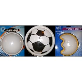 Touch Lights - Battery Operated: Original White Touch Light, Soccer Ball Touch Light, Half-Moon Touch Light