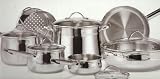 TOOLS OF THE TRADE 12-Piece Stainless Steel Cookware Set