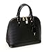 Hoxis Summer Colorful Wood Grain Embossed Faux Leather Shoulder Shell Bag