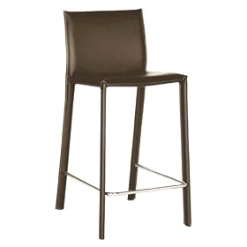 Click here to buy Set of 2 Baxton Studio Brown Bonded Leather Bar Stool ALC-1822A-75 Brown (ALC-1822A-75... by Baxton Studio.