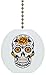 Sugar Skull Solid Ceramic Fan Pull