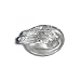 T21R508--Sterling Silver Hawaiian Maile Leaf Twisted Ring