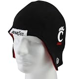 New Era Cincinnati Bearcats Youth Black Pigskin Flapper Knit Beanie