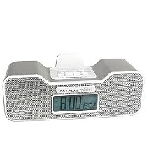 Fashionation Portable Alarm Clock (Silver) for iPod Nano 1st Generation (1GB 2GB 4GB), iPod Nano 2nd Generation (2GB 4GB 8GB) and iPod Video 5th Generation (30GB 60GB 80GB)