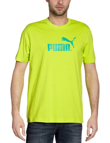 PUMA Herren T-Shirt Large Logo, lime punch, S, 817025 12 Preisvergleich
