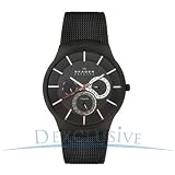 Skagen Mens SK809XLTBB Titanium Black Dial Watch 41wc8ksDzNL. SL160 Skagen Mens SK809XLTBB Titanium Black Dial Watch