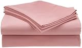 Distinctive Home 350 Thread Count Sateen Queen Sheet Set, Bridal Rose