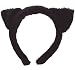 Fury Black Cat Ears On Headband Withces Pussy Cat Halloween Fancy Dress