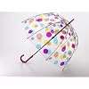Transparent coloured Spots dome umbrella