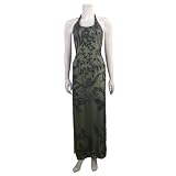 Formal Evening Gown. Halter Beaded Dress for Prom, Party, Homecoming by Sean Collection (8226)