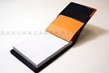 RHODIA　No11用　本革カバー（A7用縦型ノートカバー）・オレンジの画像