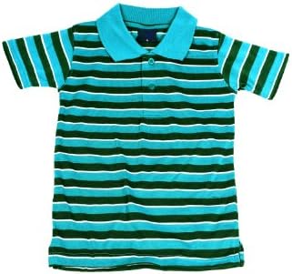 G Cute Boys Boys Short Sleeve Classic Button Collar Polo Shirt(BOYTOP-SHT,BLU-7)
