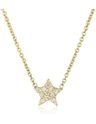 Zoe Chicco "Celestial" 14k White Diamond Star Necklace