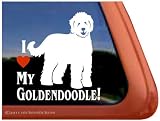 I Love My Goldendoodle Vinyl Window Decal Dog Sticker