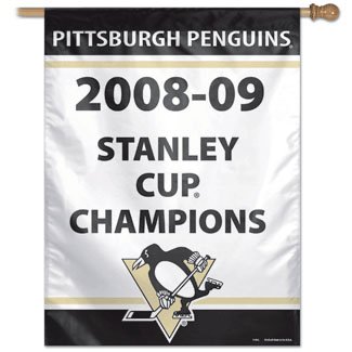 Pittsburgh Penguins 2009 Stanley Cup Arena Banner Flag