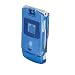 Crystal Protective Case for Motorola V3 RAZR (Clear Blue)