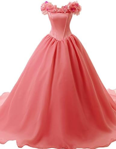 Dress U Ball Gown Quince Dress Cinderella Dresses Coral US 2