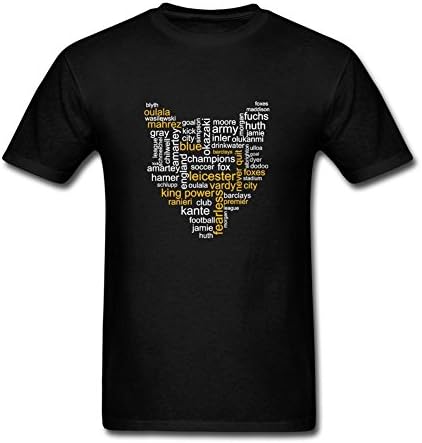 ONU529A 2016 England Premier League Soccer Champion Leicester City Men's T-Shirts