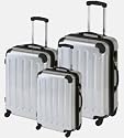 TOP-Trolley-Koffer 75/63/56cm XXL-Light, 4 Rollen 360°, Dehnfalte * Blau *