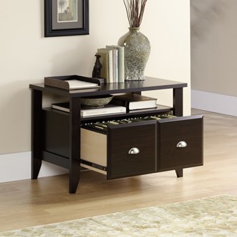 Lateral File Cabinet / Printer Stand - Jamocha Espresso Finish On Sale