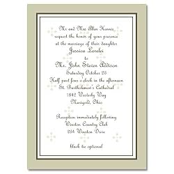 Cream Brown Celtic Wedding Invitations
