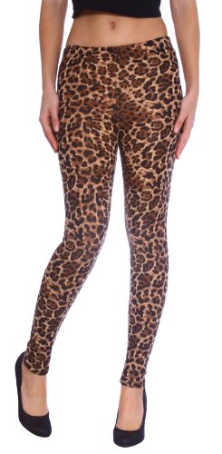 Simplicity Sexy Snow Leopard Print Tights Pants Leggings