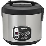 Aroma 20-Cup (Cooked) (10-Cup UNCOOKED) Digital Rice Cooker & Food Steamer, Stainless Steel Exterior (ARC-1010SB)