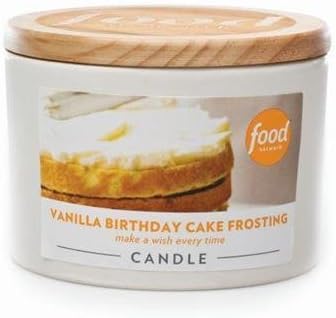 Food Network - Vanilla Birthday Cake Frosting 16 Oz Candle
