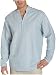 Apparel : Cubavera Men's Long Sleeve Linen Rayon Popover Shirt