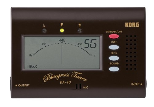 Korg BA40 Bluegrass Tuner for Mandolin, Fiddle, Banjo and Resonator Guitar