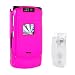Motorola MOTORAZR V3xx Accessory Bundle Kit - Solid Hot Pink Snap On Crystal Cover Case W/ Belt Clip + LCD (Outer and Inner) Premium Reusable Screen Protector with Lint Cleaning Cloth By Ikross
