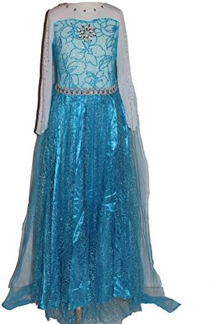 Girls Frozen Snow Queen Elsa Costume Snow Princess Dress up 2-9 Years