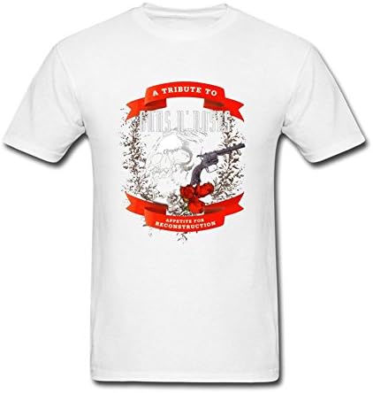 WUJIXIAN Men's Guns N' Roses Skull pattern T Shirt XL White
