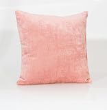 Flow Pink Velvet Pillow by Sweet Potato